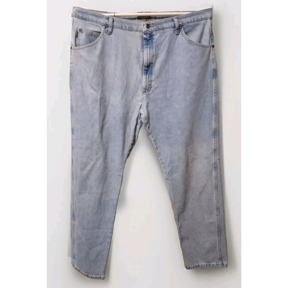Cabela's Jeans Men's 42/32 Medium Wash Blue Straight Leg Cotton 5 Pocket‎